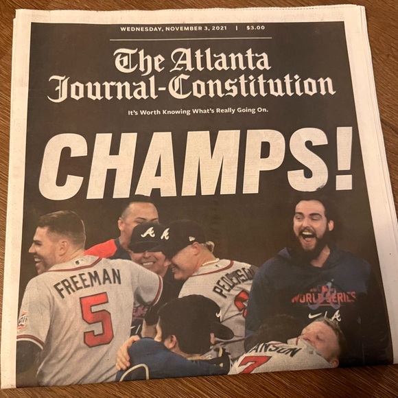 Atlanta Braves World Series Newspaper - Picture 2 of 6